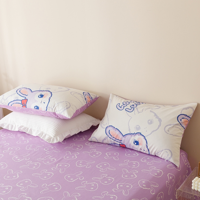 91家纺网 家纺一手货源 找家纺 珺柔 2023新款13070全棉四件套-第3批 宝宝兔