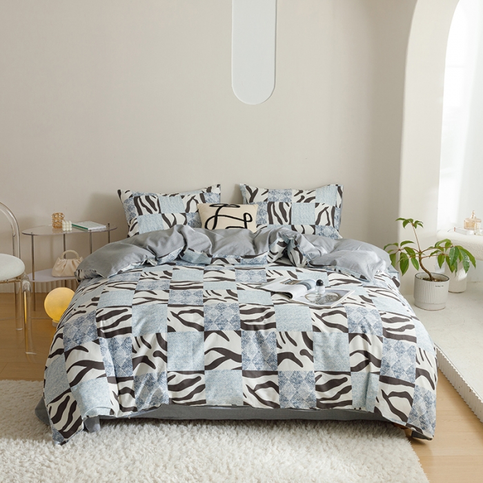 91家纺网 家纺一手货源 找家纺 珺柔 2023新款13070全棉四件套-第3批 北欧之春