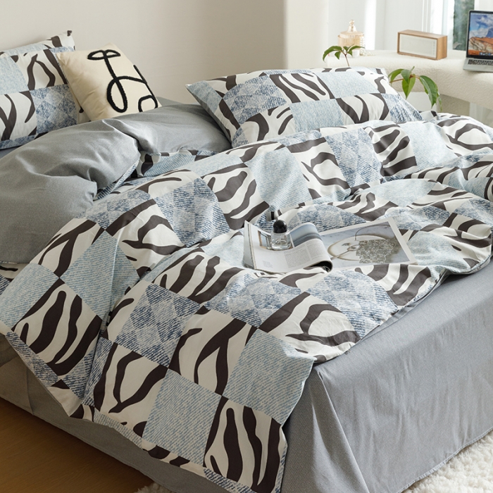 91家纺网 家纺一手货源 找家纺 珺柔 2023新款13070全棉四件套-第3批 北欧之春