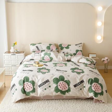 珺柔 2023新款13070全棉四件套-第3批 绿光