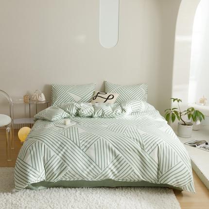 珺柔 2023新款13070全棉四件套-第3批 梦的旋律-绿