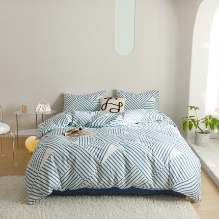 珺柔 2023新款13070全棉四件套-第3批 梦的旋律-蓝