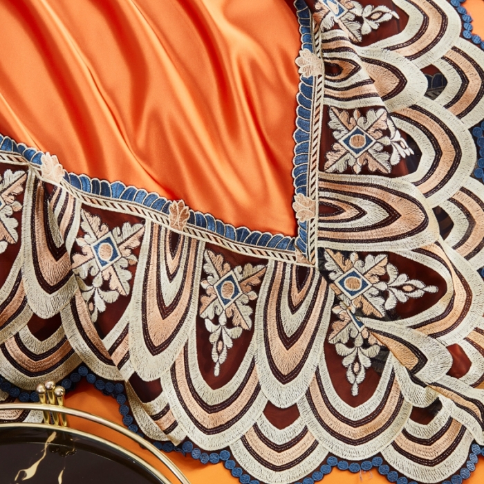 91家纺网 家纺一手货源 找家纺 （总）缔缦 2023新款贝尔系列高端居家轻奢真丝棉四件套