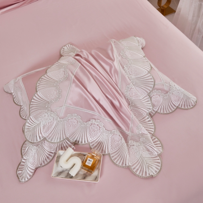 91家纺网 家纺一手货源 找家纺 （总）缔缦 2023新款卡娜莎系列高端居家轻奢真丝棉四件套