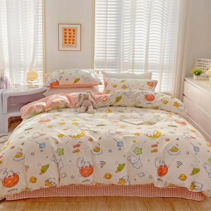 91家纺网 家纺一手货源 找家纺 （总）乐童  2024新款13372全棉爆款四件套