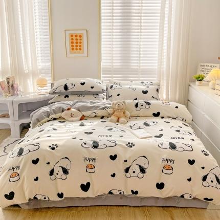 91家纺网 家纺一手货源 找家纺 （总）乐童  2024新款13372全棉爆款四件套