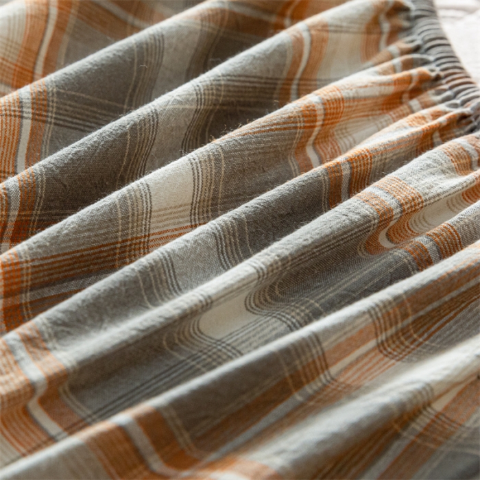 91家纺网 家纺一手货源 找家纺 蓝巢 2023新款全棉水洗棉大豆夹棉床笠 摩卡洛卡灰