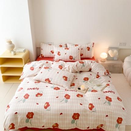 91家纺网 家纺一手货源 找家纺 （总）川悦生活 2023新款高密全棉印花四件套