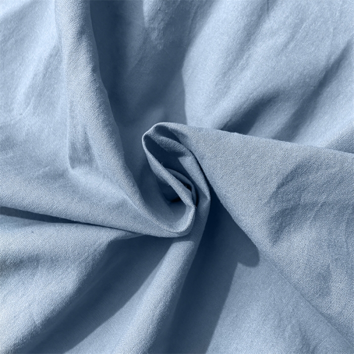 91家纺网 家纺一手货源 找家纺 蓝巢 2023新款全棉色织水洗棉系列单品床单 宾利蓝