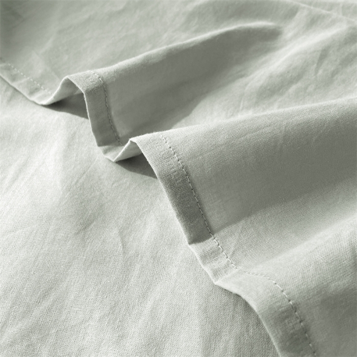 91家纺网 家纺一手货源 找家纺 蓝巢 2023新款全棉色织水洗棉系列单品床单 繁星蓝