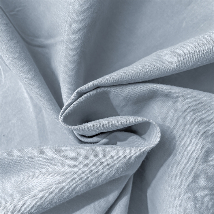 91家纺网 家纺一手货源 找家纺 蓝巢 2023新款全棉色织水洗棉系列单品床单 湖蓝