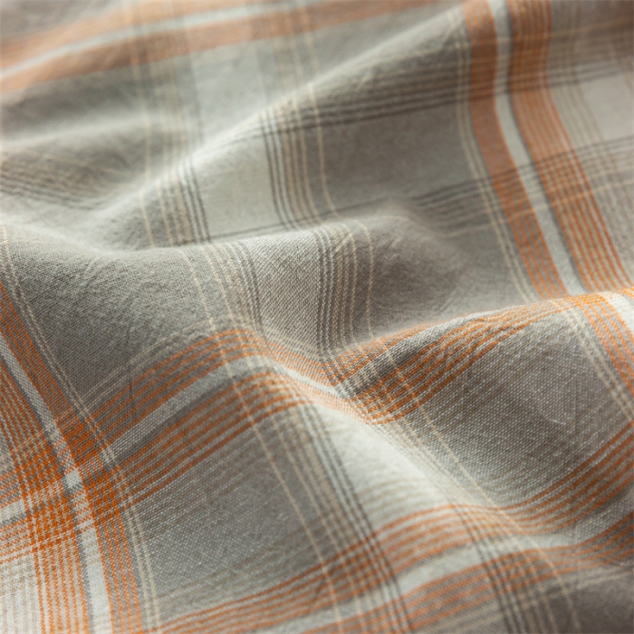 91家纺网 家纺一手货源 找家纺 蓝巢 2023新款全棉色织水洗棉系列单品床单 洛卡灰