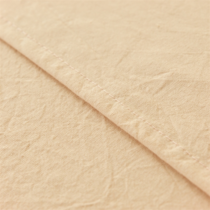 91家纺网 家纺一手货源 找家纺 蓝巢 2023新款全棉色织水洗棉系列单品床单 奶茶