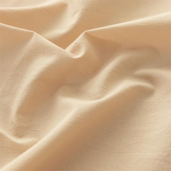 91家纺网 家纺一手货源 找家纺 蓝巢 2023新款全棉色织水洗棉系列单品床单 奶茶