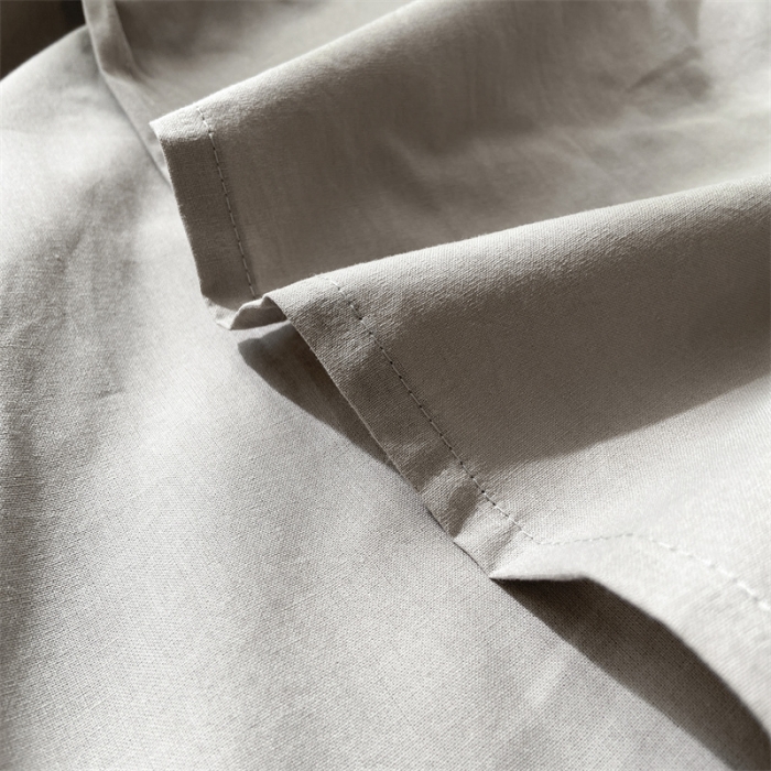 91家纺网 家纺一手货源 找家纺 蓝巢 2023新款全棉色织水洗棉系列单品床单 浅灰