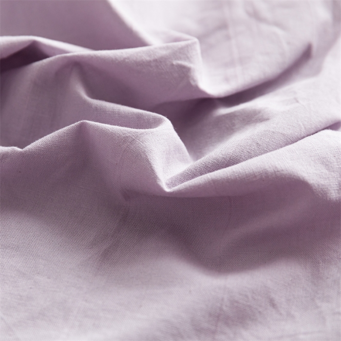 91家纺网 家纺一手货源 找家纺 蓝巢 2023新款全棉色织水洗棉系列单品床单 浅紫