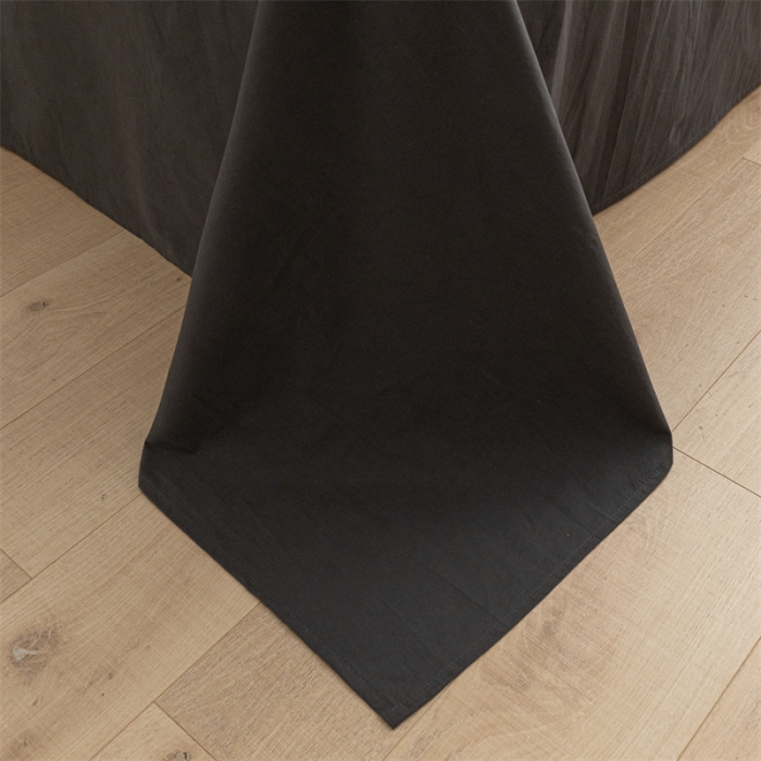 91家纺网 家纺一手货源 找家纺 蓝巢 2023新款全棉色织水洗棉系列单品床单 深灰