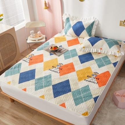 舒居 2023新款软床垫全棉床护垫席梦思保护垫床单 曲直空间