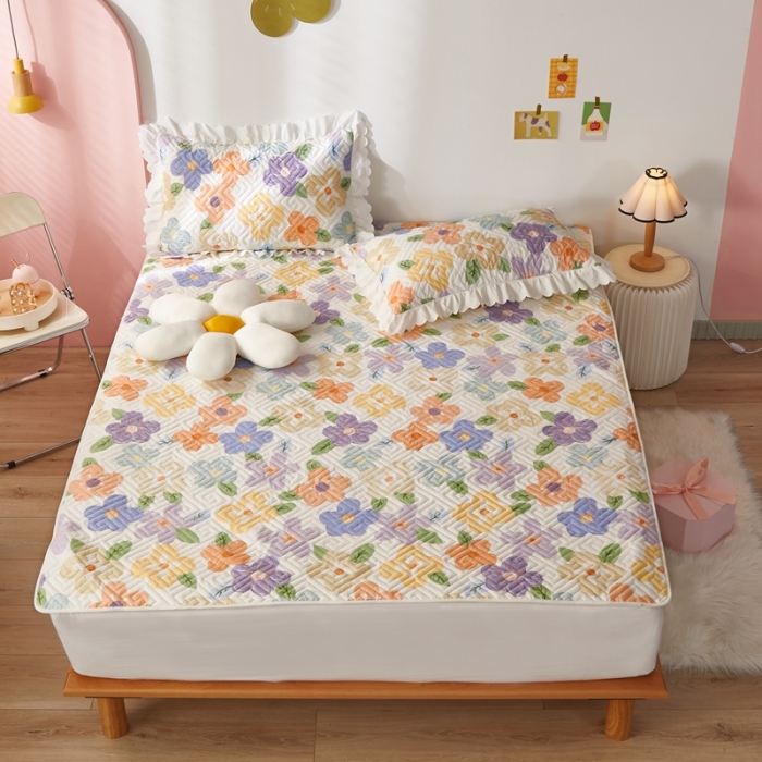 91家纺网 家纺一手货源 找家纺 舒居 2023新款软床垫全棉床护垫席梦思保护垫床单 幸福香氛