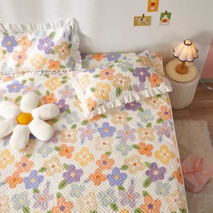 91家纺网 家纺一手货源 找家纺 舒居 2023新款软床垫全棉床护垫席梦思保护垫床单 幸福香氛