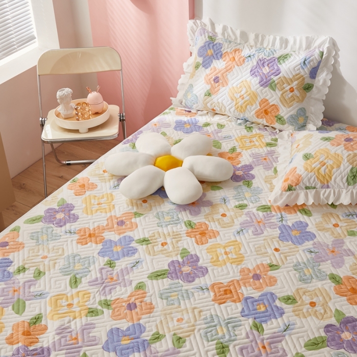 91家纺网 家纺一手货源 找家纺 舒居 2023新款软床垫全棉床护垫席梦思保护垫床单 幸福香氛