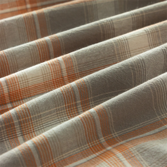 91家纺网 家纺一手货源 找家纺 蓝巢 2023新款全棉色织水洗棉系列单品床笠 洛卡灰