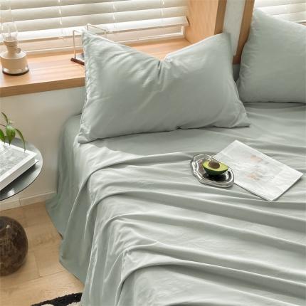 91家纺网 家纺一手货源 找家纺 (总) 蓝巢 2023新款全棉色织水洗棉系列枕套