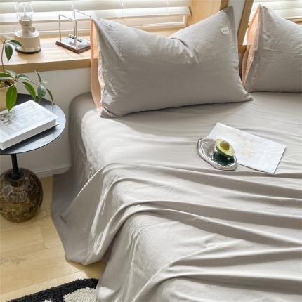 91家纺网 家纺一手货源 找家纺 (总) 蓝巢 2023新款全棉色织水洗棉系列枕套