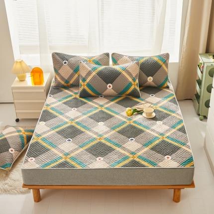 91家纺网 家纺一手货源 找家纺 舒居 2023新款软床垫全棉床护垫席梦思保护垫床单 米勒