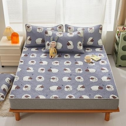 91家纺网 家纺一手货源 找家纺 舒居 2023新款软床垫全棉床护垫席梦思保护垫床单 数绵羊