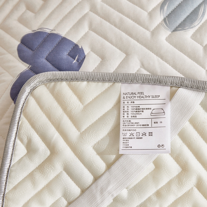 91家纺网 家纺一手货源 找家纺 舒居 2023新款软床垫全棉床护垫席梦思保护垫床单 心心颜颜