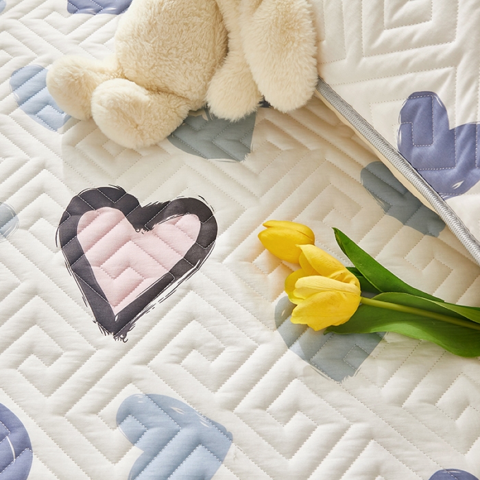 91家纺网 家纺一手货源 找家纺 舒居 2023新款软床垫全棉床护垫席梦思保护垫床单 心心颜颜