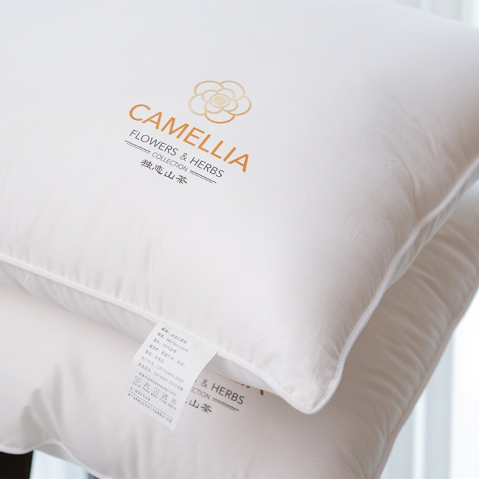 91家纺网 家纺一手货源 找家纺 （总）爱尚家 2022新款优质长绒棉山茶花香枕枕头枕芯系列