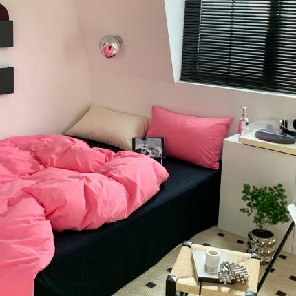 91家纺网 家纺一手货源 找家纺 （总）六巷胡同 2023新款ins博主风三色混搭水洗棉四件套