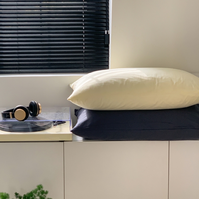 91家纺网 家纺一手货源 找家纺 六巷胡同 2023新款ins博主风三色混搭水洗棉四件套 混搭-奶黄藤萝紫