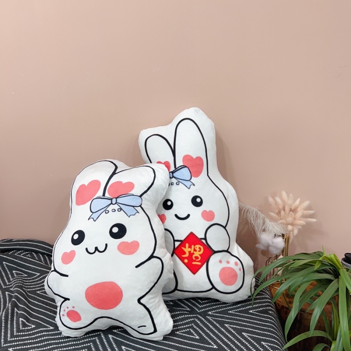 91家纺网 家纺一手货源 找家纺 （总）伟邦 2023新款小兔子异型抱枕