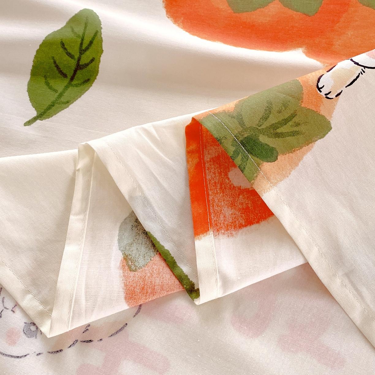 91家纺网 家纺一手货源 找家纺 金鑫汇 2023新款喷气全棉单床单 发财兔