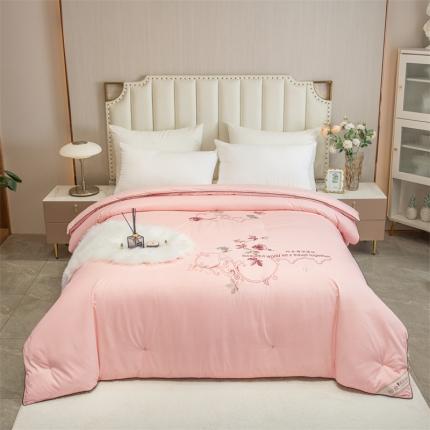 91家纺网 家纺一手货源 找家纺 美伦美铂金尊享专版刺绣被子被芯冬被春秋被夏被手工订花被经典玉