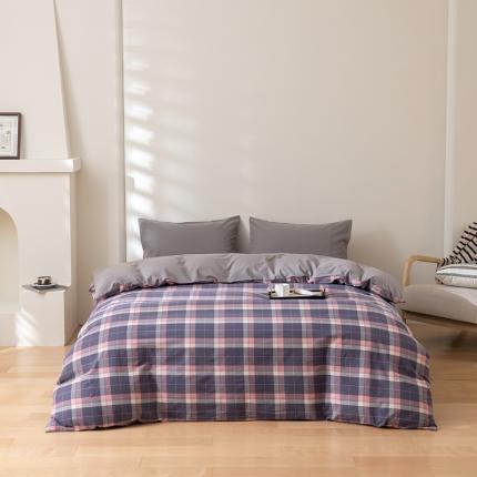 91家纺网 家纺一手货源 找家纺 （总）柠馨 2023新款全棉色织水洗棉单品被套