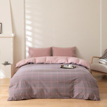 91家纺网 家纺一手货源 找家纺 （总）柠馨 2023新款全棉色织水洗棉单品被套