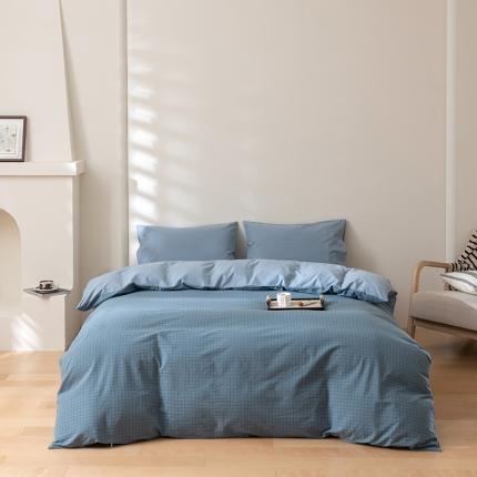 91家纺网 家纺一手货源 找家纺 （总）柠馨 2023新款全棉色织水洗棉单品被套