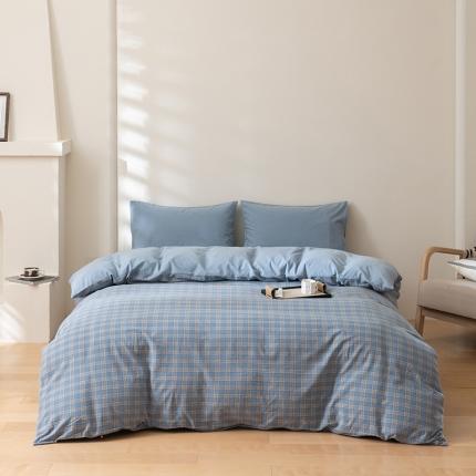 91家纺网 家纺一手货源 找家纺 （总）柠馨 2023新款全棉色织水洗棉单品被套