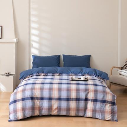 91家纺网 家纺一手货源 找家纺 （总）柠馨 2023新款全棉色织水洗棉单品被套