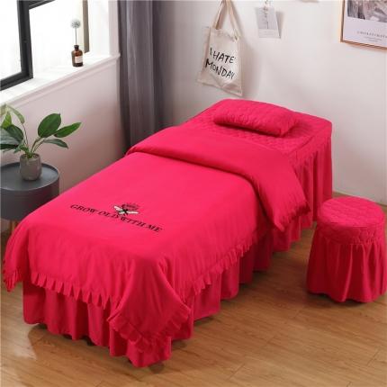 91家纺网 家纺一手货源 找家纺 （总）乐逸 2024新款亲肤四季款刺绣款美 容床罩（三）