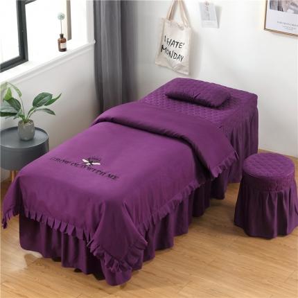 91家纺网 家纺一手货源 找家纺 （总）乐逸 2024新款亲肤四季款刺绣款美 容床罩（三）