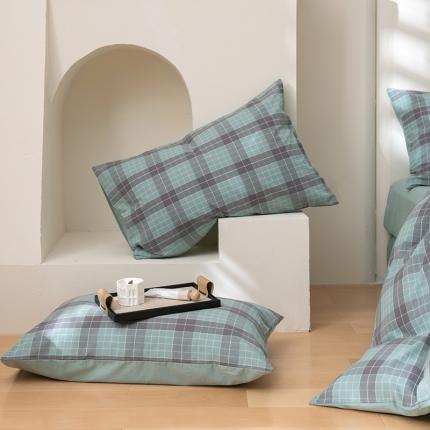 91家纺网 家纺一手货源 找家纺 （总）柠馨 2023新款全棉色织水洗棉单品枕套