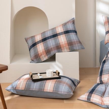 91家纺网 家纺一手货源 找家纺 （总）柠馨 2023新款全棉色织水洗棉单品枕套