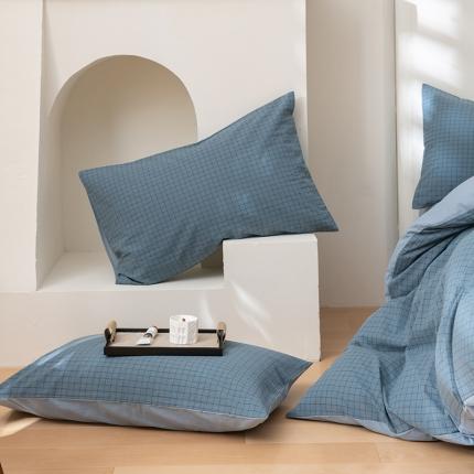 91家纺网 家纺一手货源 找家纺 （总）柠馨 2023新款全棉色织水洗棉单品枕套