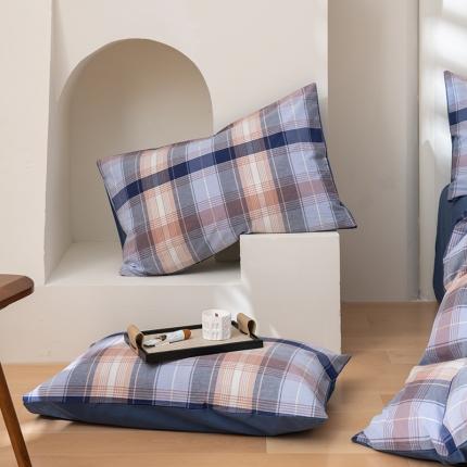 91家纺网 家纺一手货源 找家纺 （总）柠馨 2023新款全棉色织水洗棉单品枕套