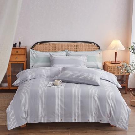 91家纺网 家纺一手货源 找家纺 （总）棉乐町 2025新款老粗布21支纯棉全棉四件套